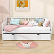 Wooden Twin Daybed with Twin Trundle