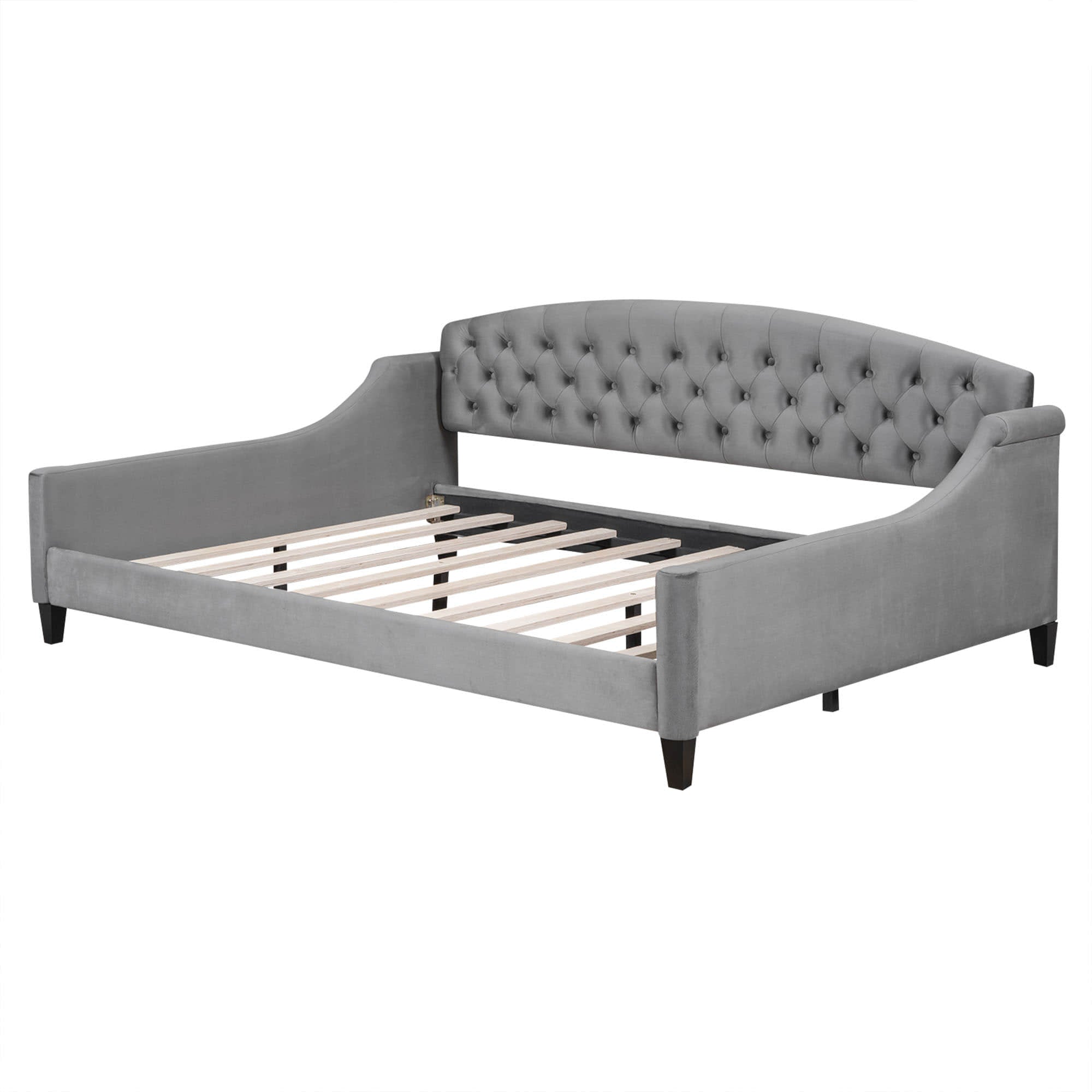 Modern Luxury Upholstered Full Size Daybed for Adults