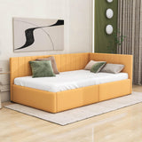 Twin Linen Upholstered Daybed with Storage - [Drawers]