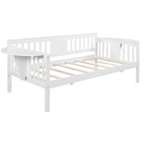 Wood Twin Daybed with Storage - [Side Table/Shelves]