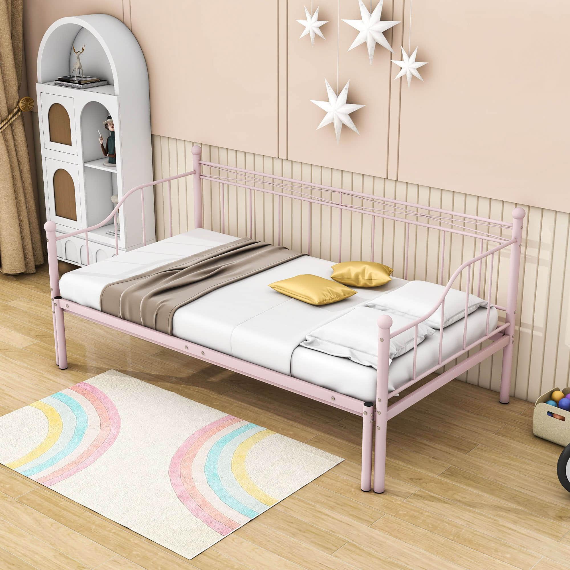 Metal Twin Daybed with Pop up Trundle