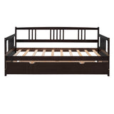 Wooden Twin Daybed with Twin Trundle