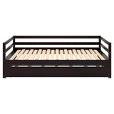 Twin / Double Twin Extendable Pull-out Daybed with Trundle - [Convertible]