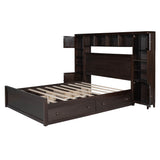 Smart Queen Storage Bed Frame with Headboard and Charging Station