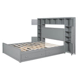 Smart Queen Storage Bed Frame with Headboard and Charging Station