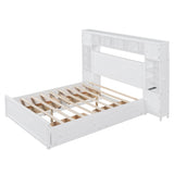 Smart Queen Storage Bed Frame with Headboard and Charging Station