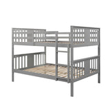 Convertible Full Over Full Bunk Beds - [Wood, Kids, Adult, Guest Room]