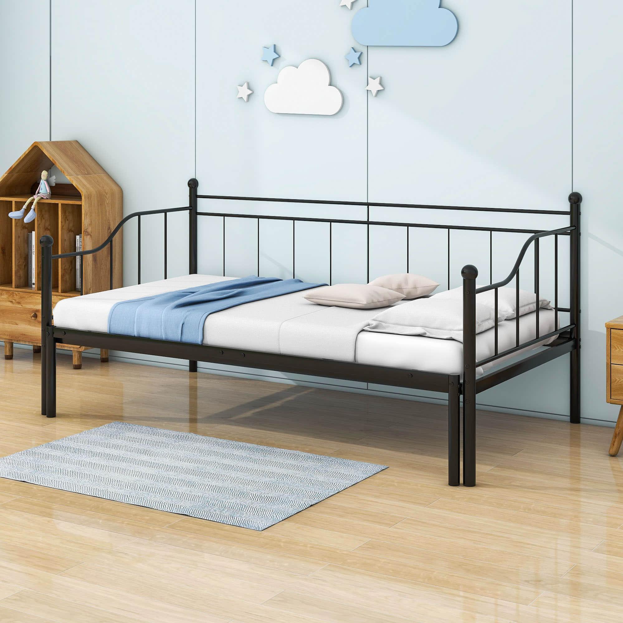 Metal Twin Daybed with Pop up Trundle