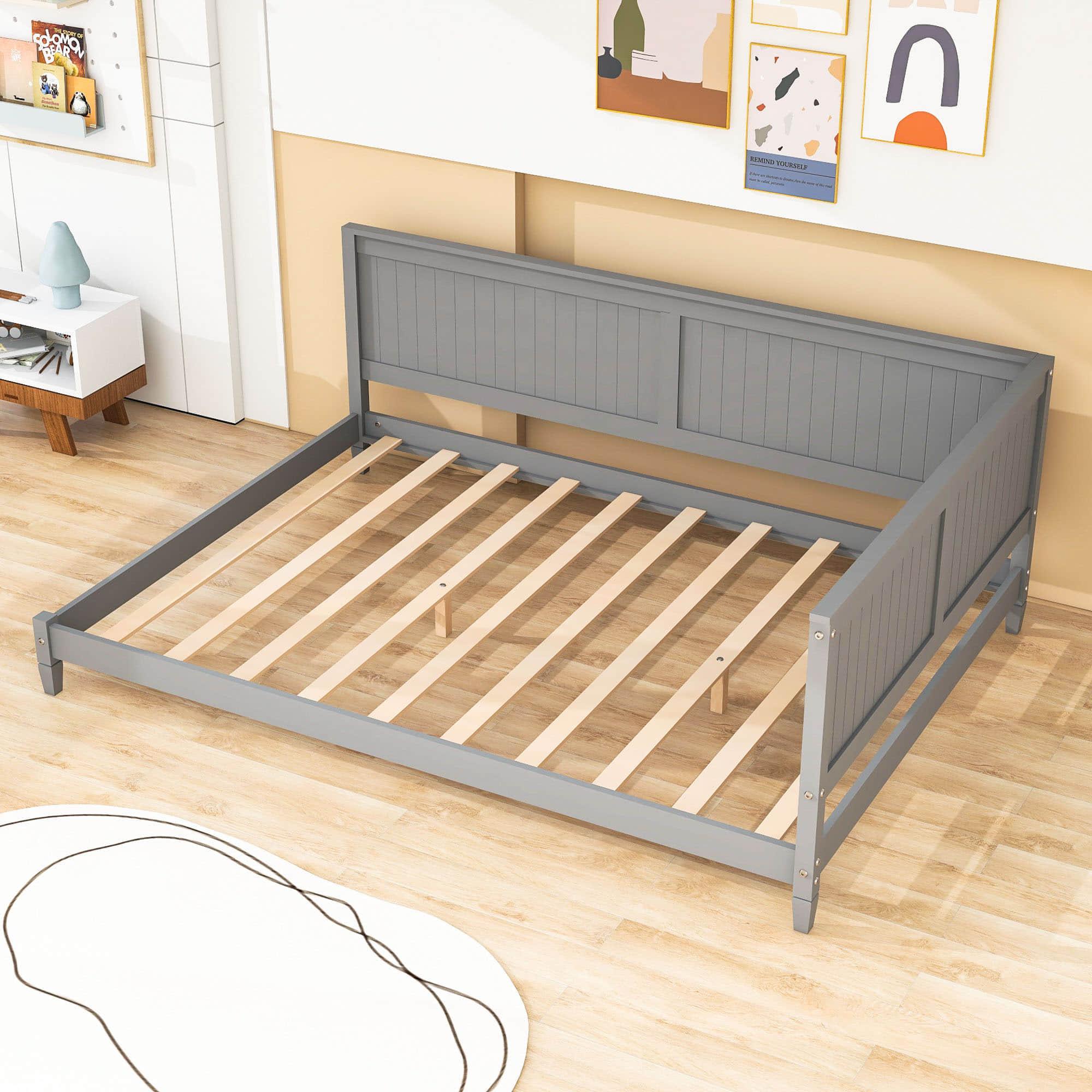 Wood Low Full Size Daybed for Kids, Toddler