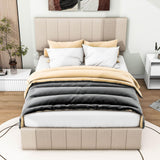 Modern Upholstered Full Bed Frame with Storage - Hydraulic Lift Up System