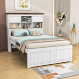 Solid Wood Full Size Captains Bed with Twin Trundle and Storage - [Drawers, Shelves]