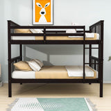 Convertible Full Over Full Bunk Beds - [Wood, Kids, Adult, Guest Room]