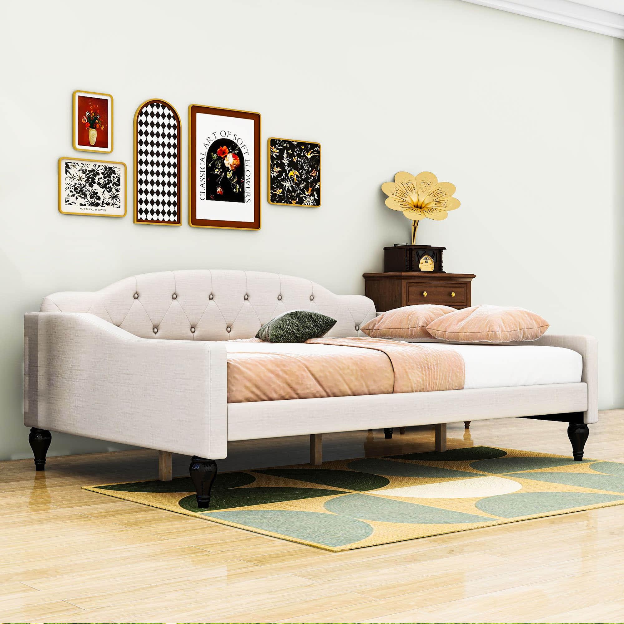 Upholstered Full Size Daybed for Adults