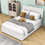 Modern Upholstered Full Bed Frame with Storage - Hydraulic Lift Up System