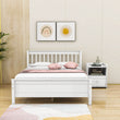 2 Pieces Full Size Platform Bed Frame with Nightstand Bedroom Set