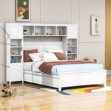 Smart Full Storage Bed Frame with Headboard and Charging Station