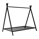 Twin Size Low Profile Metal Tent Montessori Bed Frame with Slats