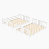 Convertible Full Over Full Bunk Beds - [Wood, Kids, Adult, Guest Room]