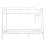 Full XL Over Queen Convertible Metal Bunk Beds for Adults, Kids