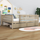 Full Size Toddler Nursery Daybed with Storage Drawers