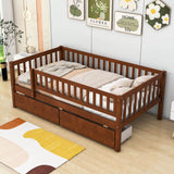 Twin Size Toddler Nursery Daybed with Storage Drawers