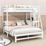 Twin Over Full Bunk Beds with Desk and Storage Drawers - [Wooden, Detachable, L-Shaped]