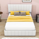 Modern Queen Upholstered Bed Frame with Storage - Hydraulic Lift System