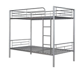 Twin Over Twin Bunk Beds for Kids, Adults - [Metal, Convertible, Small Room]