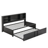 Smart Metal Twin Daybed with Trundle and Storage - [Shelves, USB Ports]