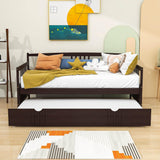 Wooden Twin Daybed with Twin Trundle