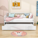 Wooden Twin Daybed with Twin Trundle