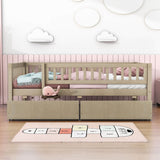 Twin Size Toddler Nursery Daybed with Storage Drawers