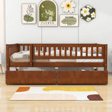 Twin Size Toddler Nursery Daybed with Storage Drawers