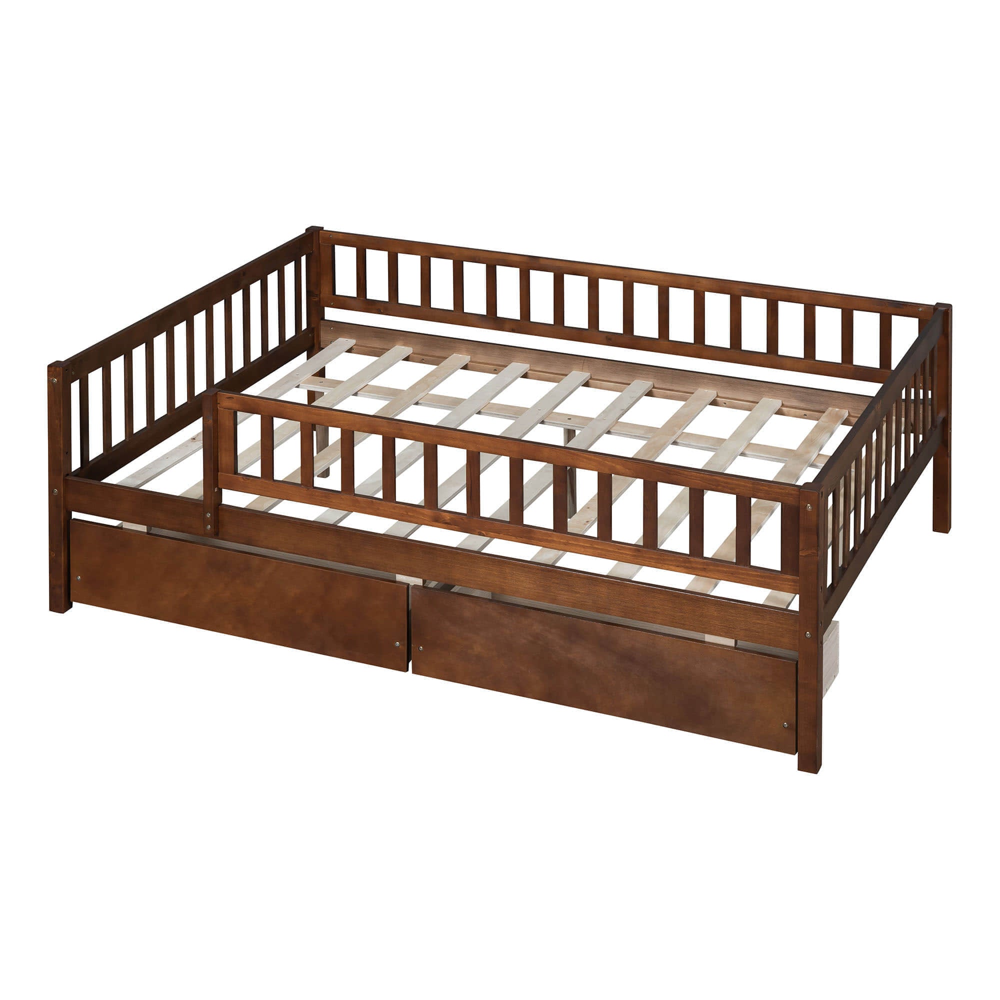 Full Size Toddler Nursery Daybed with Storage Drawers