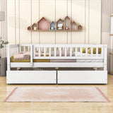 Twin Size Toddler Nursery Daybed with Storage Drawers