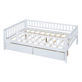 Full Size Toddler Nursery Daybed with Storage Drawers