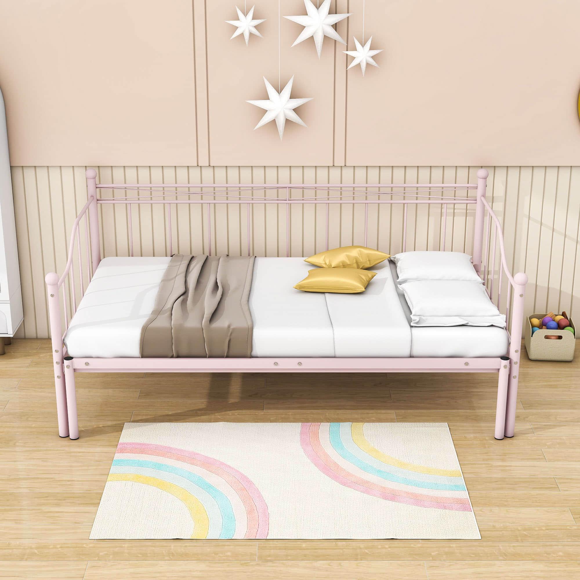 Metal Twin Daybed with Pop up Trundle