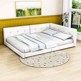 Smart Modern Low Profile Upholstered Full Size Daybed with USB Ports