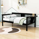 Wood Twin Daybed with Storage - [Side Table/Shelves]