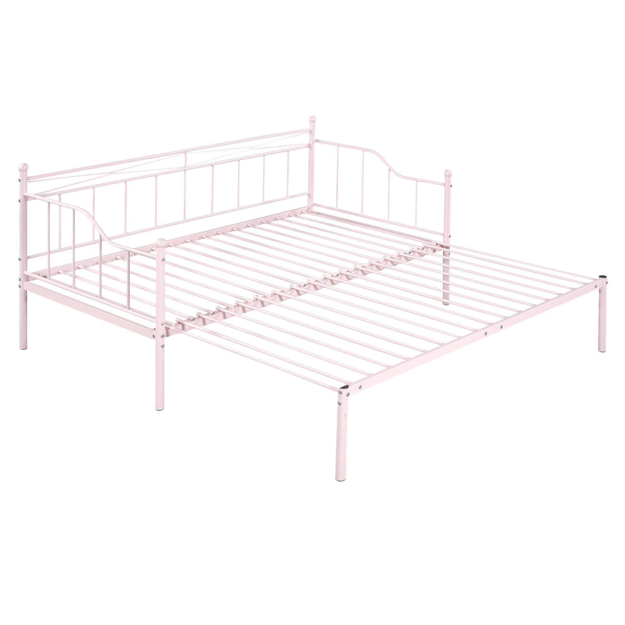 Metal Twin Daybed with Pop up Trundle