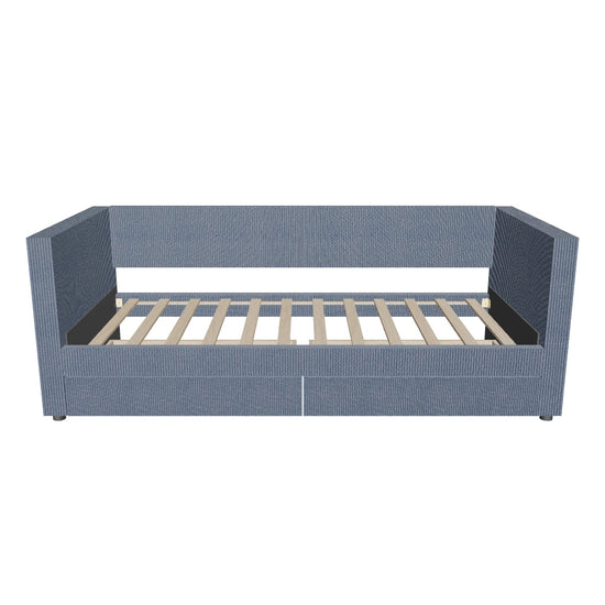 Upholstered Twin Daybed with Storage - [Drawers]