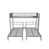 Metal Triple Twin over Twin & Twin Bunk Bed with Table - [Separable]