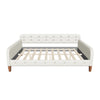 Modern Full Size Velvet Upholstered Daybed with Slats