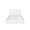 Queen Platform Bed Frame with Pull Out Shelves and Twin XL Trundle