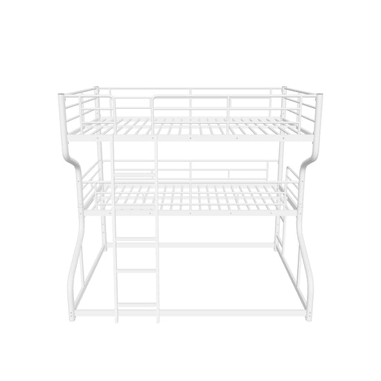 Modern Low Full XL Over Twin XL Over Queen Triple Bunk Beds for Kids - [Metal]