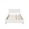 Queen Size Upholstered Platform Bed with Twin Trundle and Drawers - [Headboard]