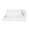 Modern Smart Full Size Wood Daybed with Twin Trundle and Storage