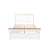 Wooden Queen Size Platform Bed Frame with Storage and Slat Headboard