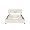 Queen Upholstered Platform Bed Frame with Headboard, Under Bed Storage