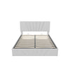 Upholstered Queen Size Platform Bed with Headboard and Hydraulic Storage System